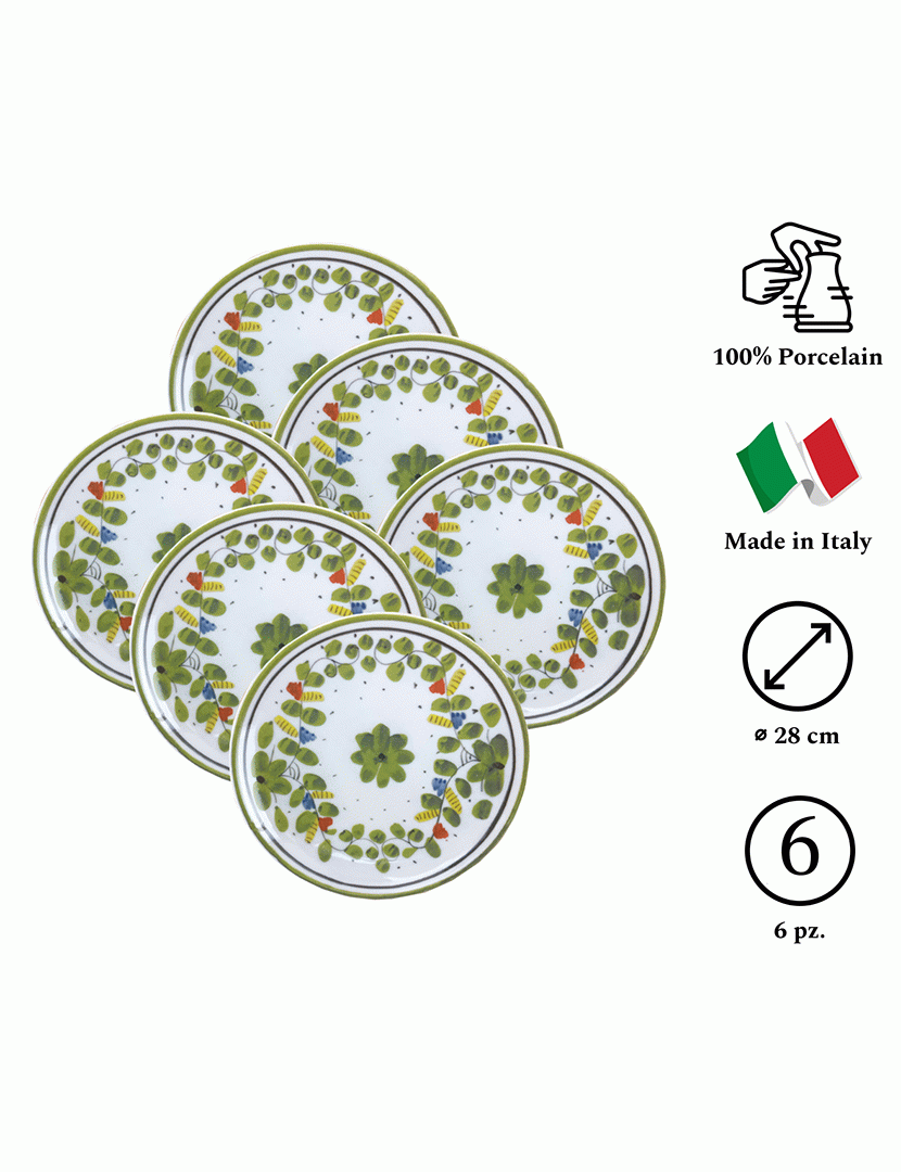 Conjunto 6 Pratos Rasos 28 cm Maritime Genoa
