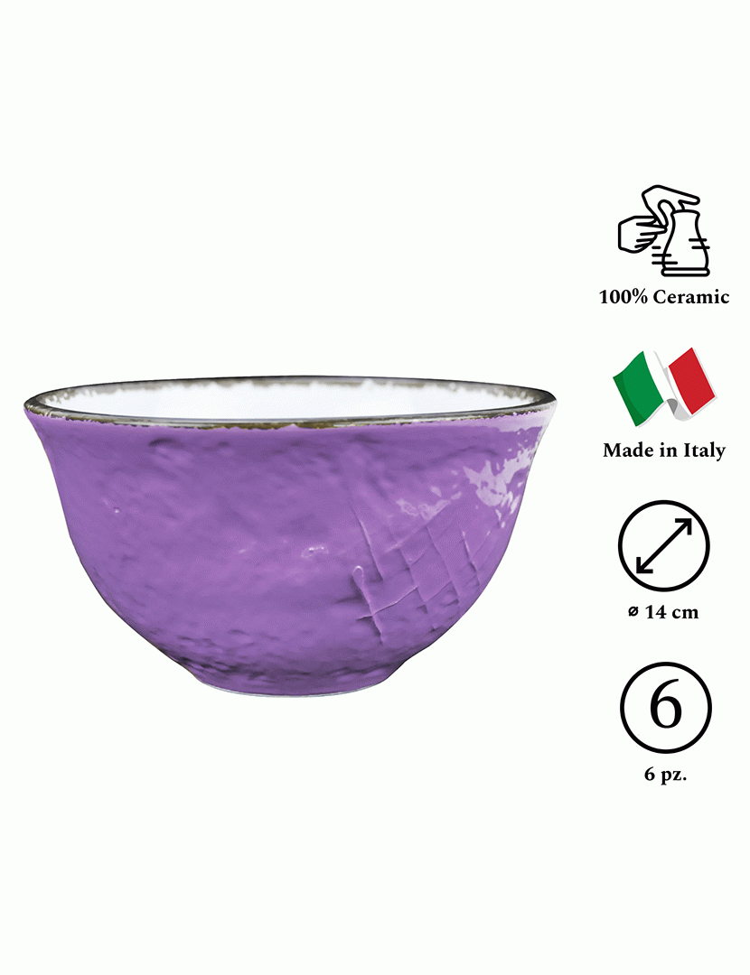 Conjunto 6 Tijelas Preta Lilás