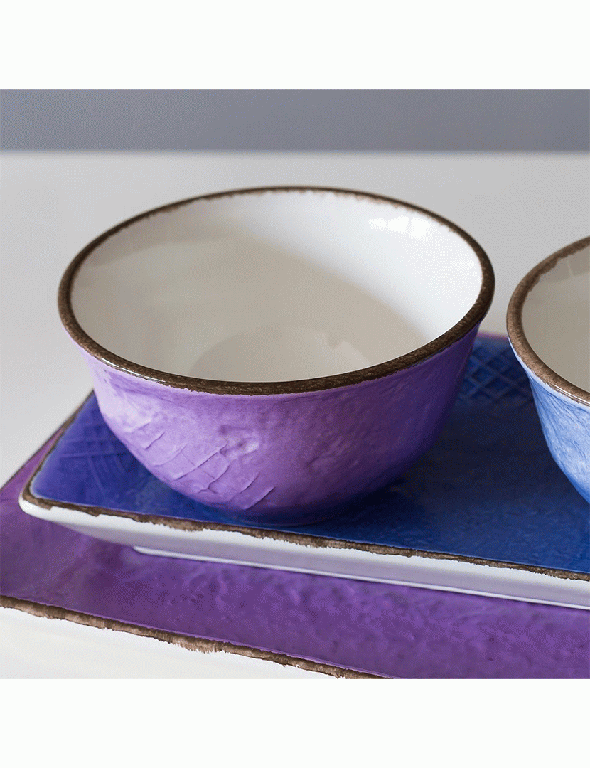 Conjunto 6 Tijelas Preta Lilás