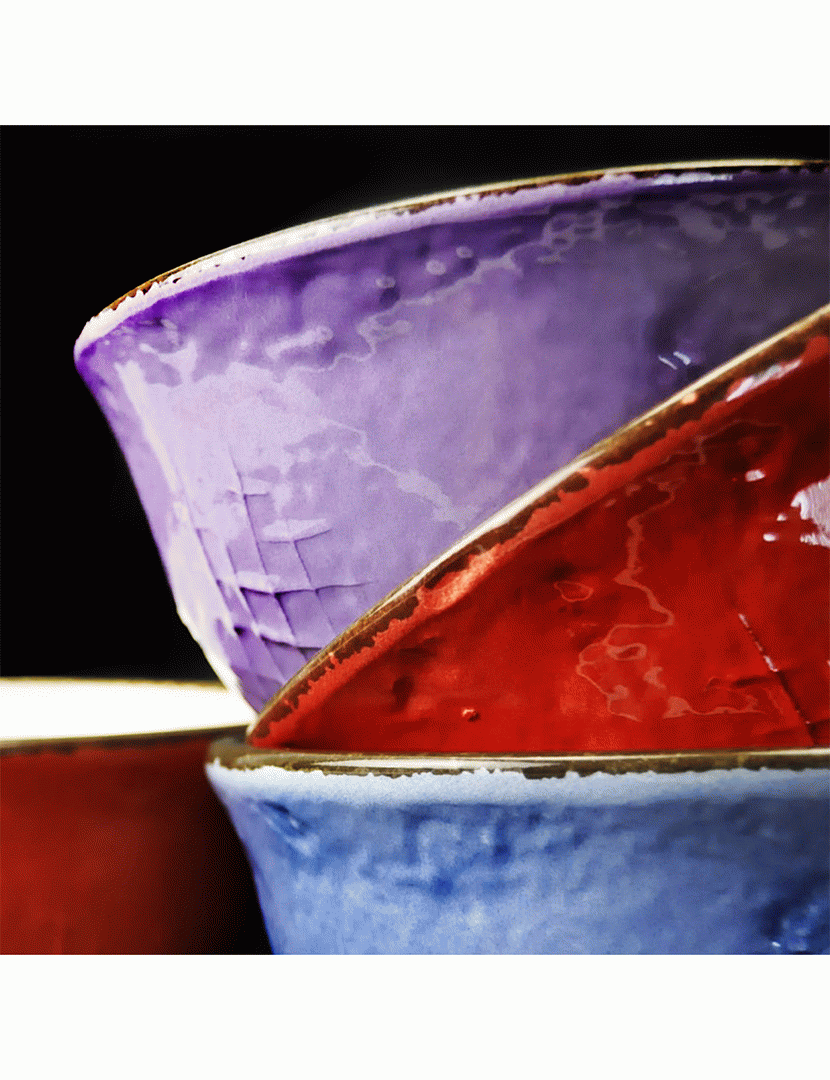 Conjunto 6 Tijelas Preta Lilás