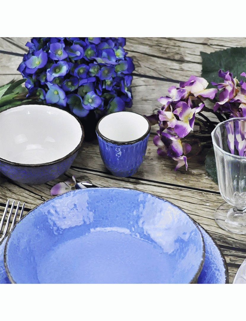 Conjunto 6 Tijelas Preta Turquesa