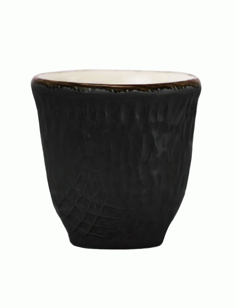 Conjunto 6 Chávenas Café Preta Preto