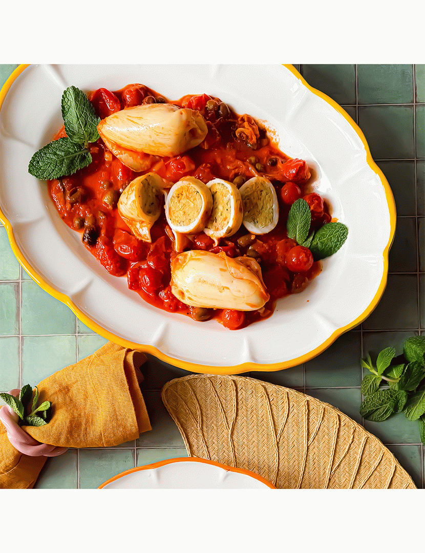 Travessa Oval 39 cm Dolcevita Filo Rosa