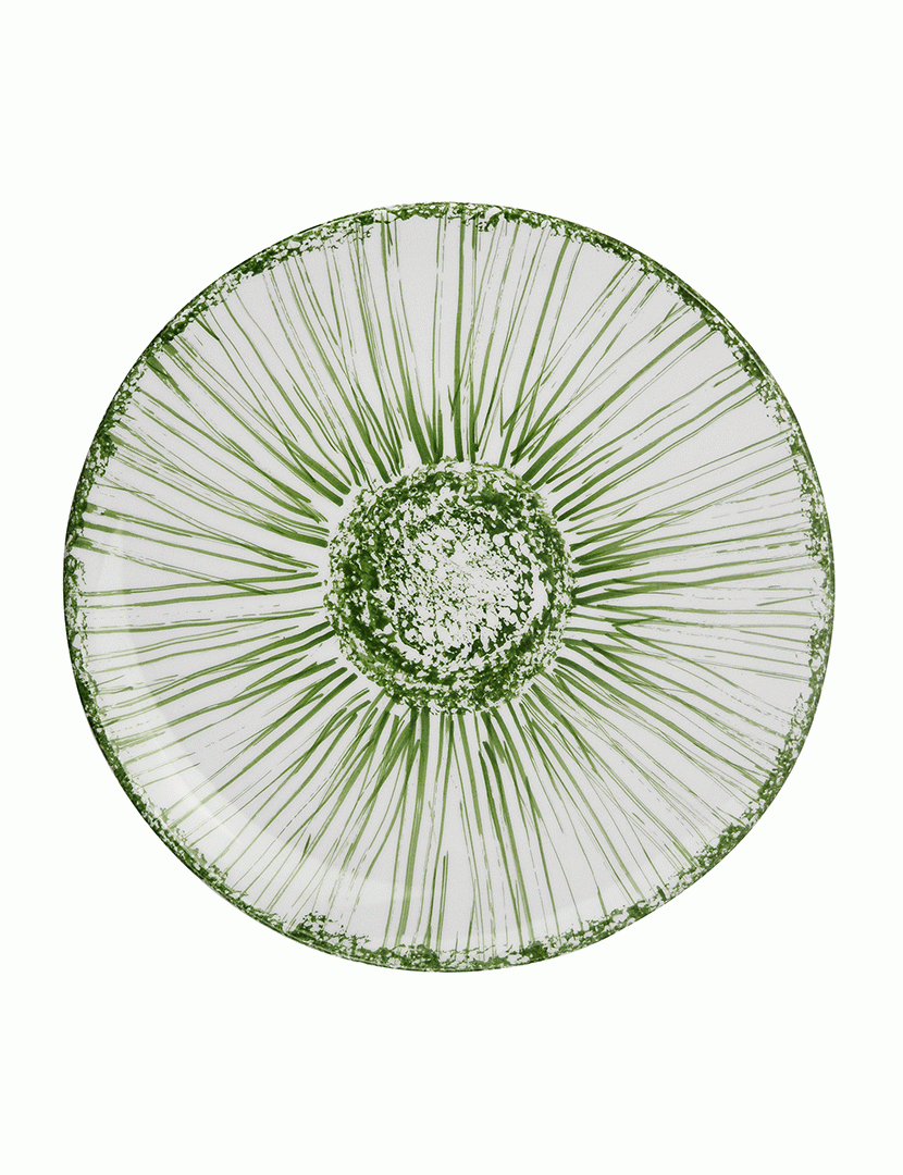 Conjunto 6 Pratos Sobremesa Girasole Verde