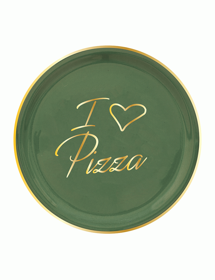 Prato Pizza I Love Pizza Verde