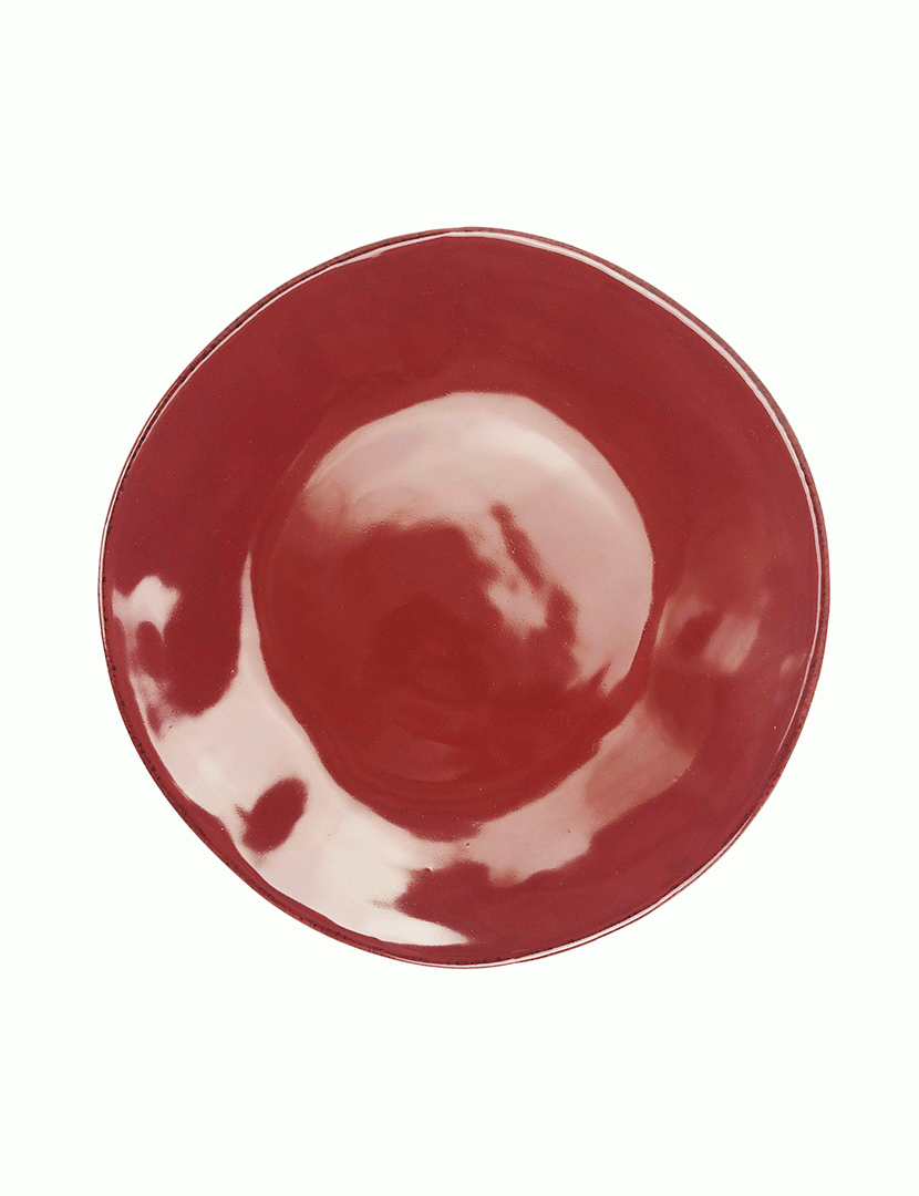 Conjunto 6 Pratos Sobremesa 23 cm Materia Bordeaux