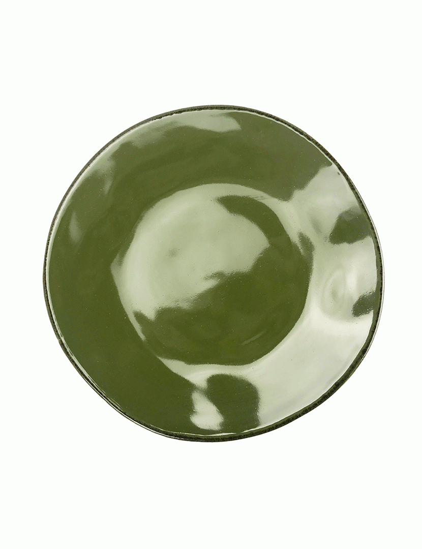 Conjunto 6 Pratos Sobremesa 23 cm Materia Verde