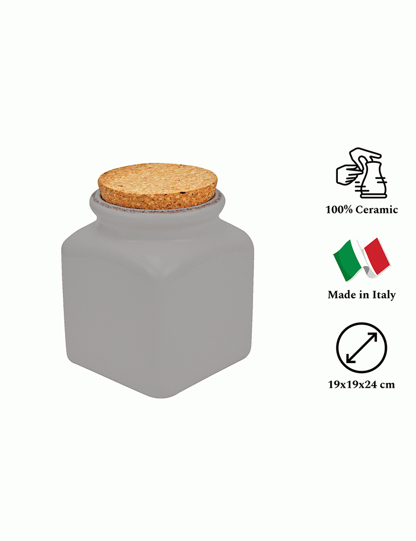 Pote Materia 24 cm Cinza
