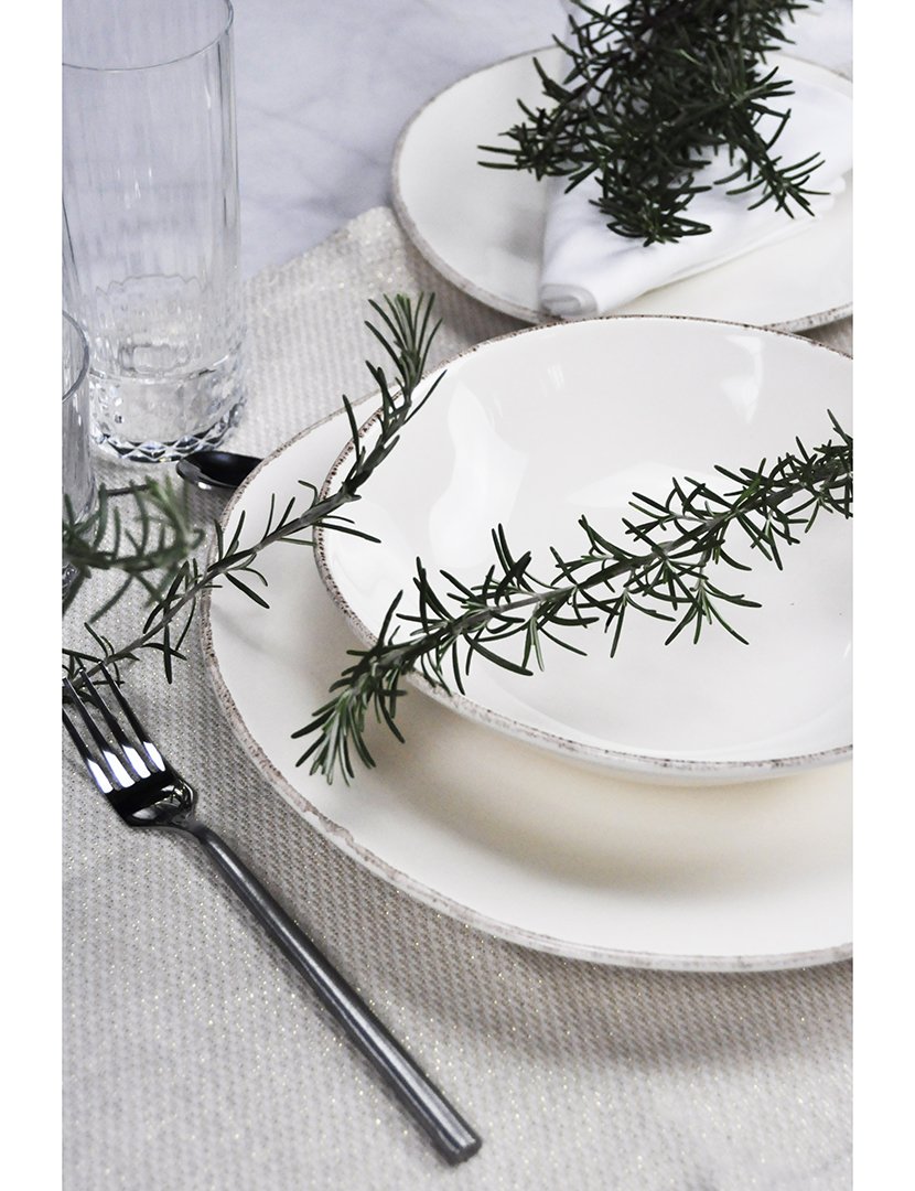 Serviço Loiça 12 Peças Materia Branco