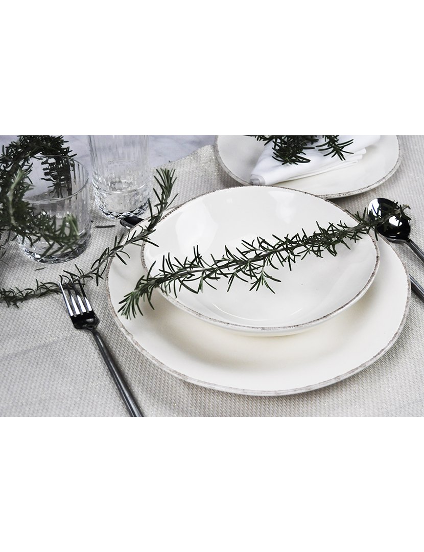 Serviço Loiça 12 Peças Materia Branco