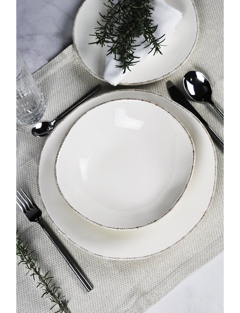 Serviço Loiça 12 Peças Materia Branco