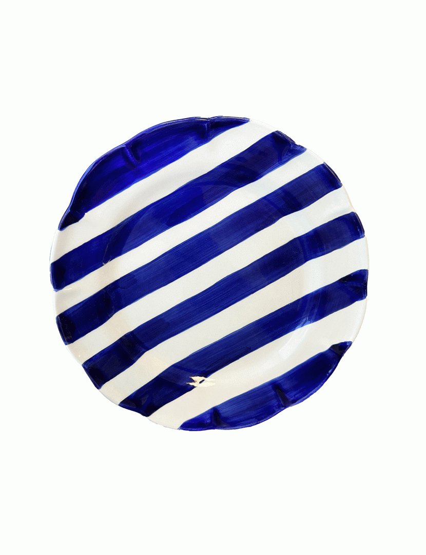 Conjunto 6 Pratos Sobremesa Dolcevita Nastro Azul