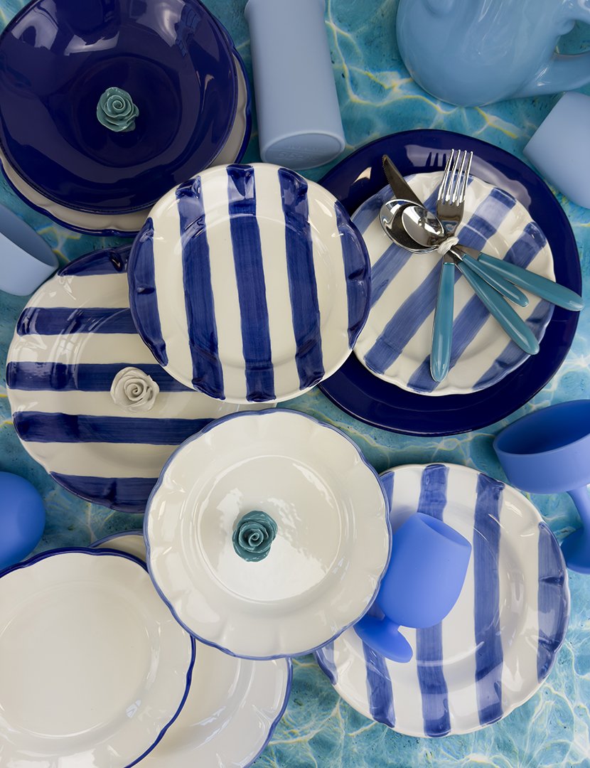 Serviço Loiça 12 Peças Dolcevita Nastro Azul