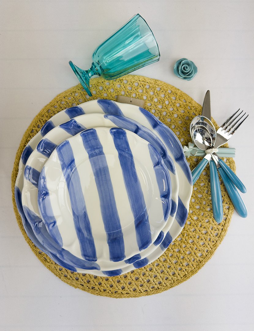 Serviço Loiça 12 Peças Dolcevita Nastro Azul