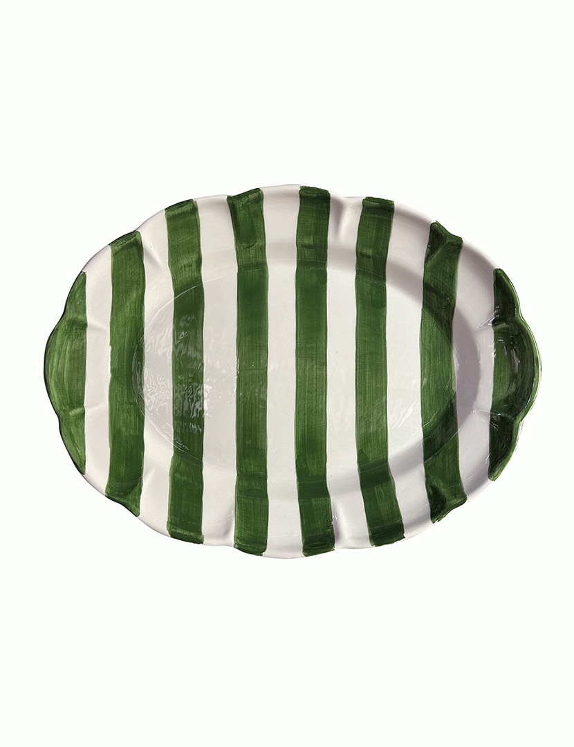 Travessa Oval Dolcevita Nastro Verde