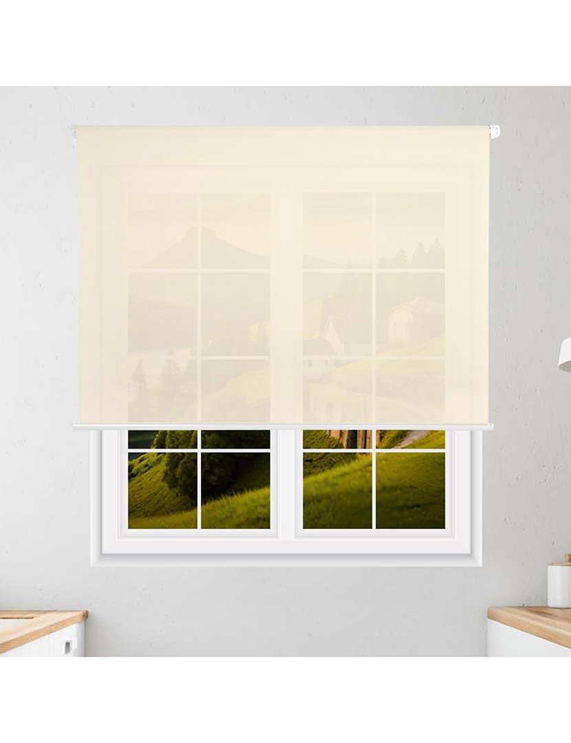 Estore de enrolar Translúcido Bege