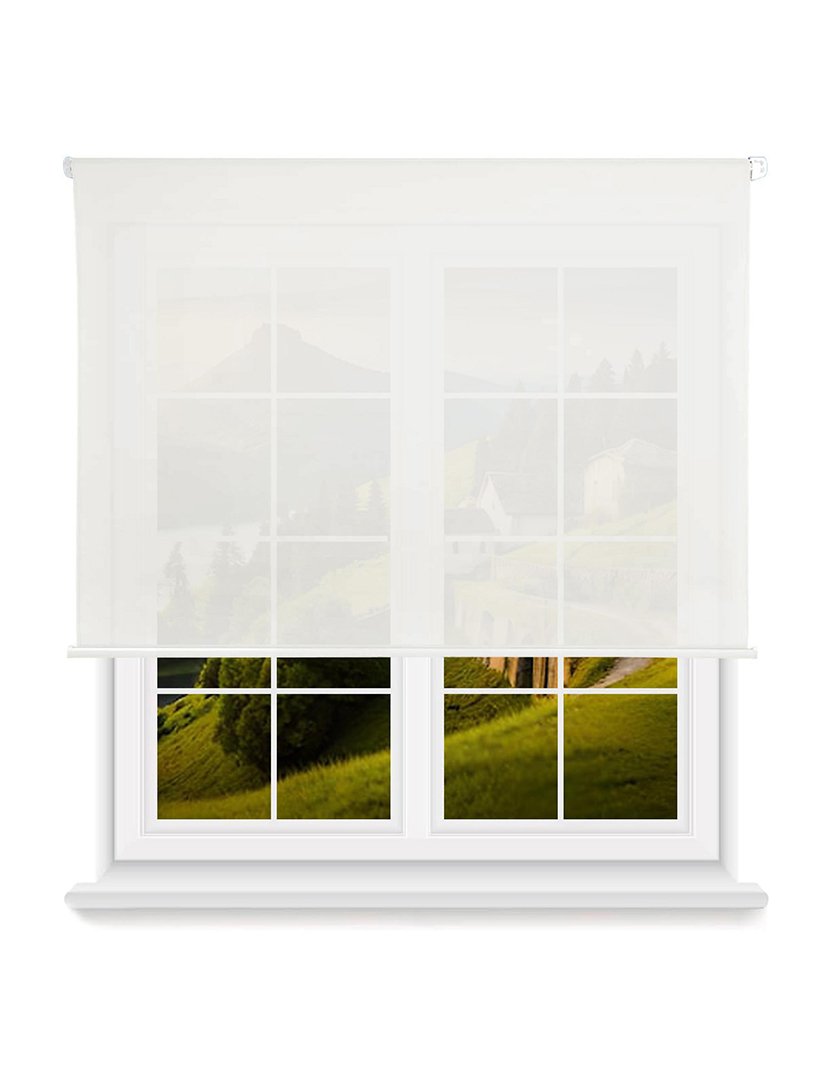 Estore de enrolar Translúcido Branco-sujo