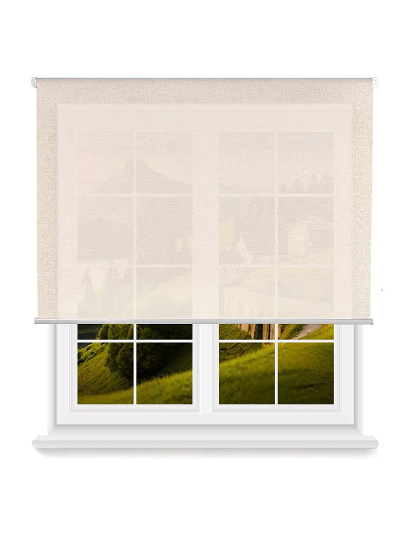 Estore de enrolar Translúcido Linho