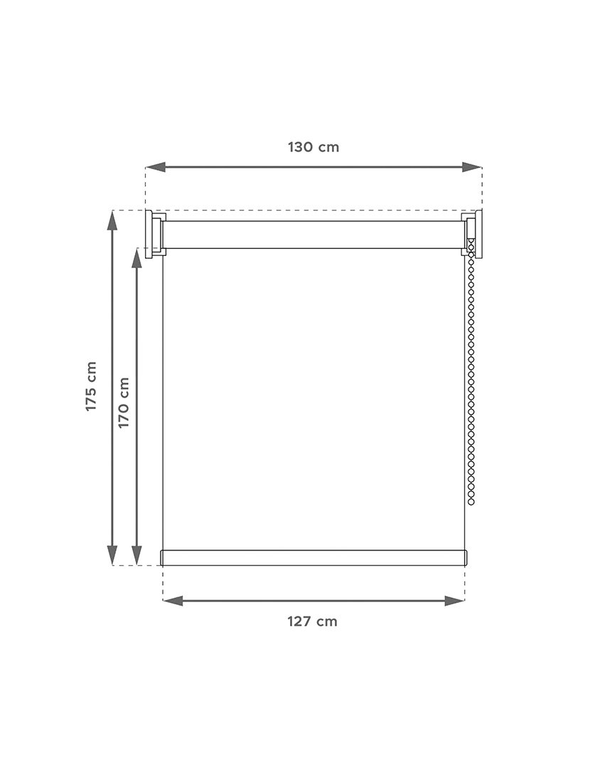 Estore de enrolar Translúcido Linho