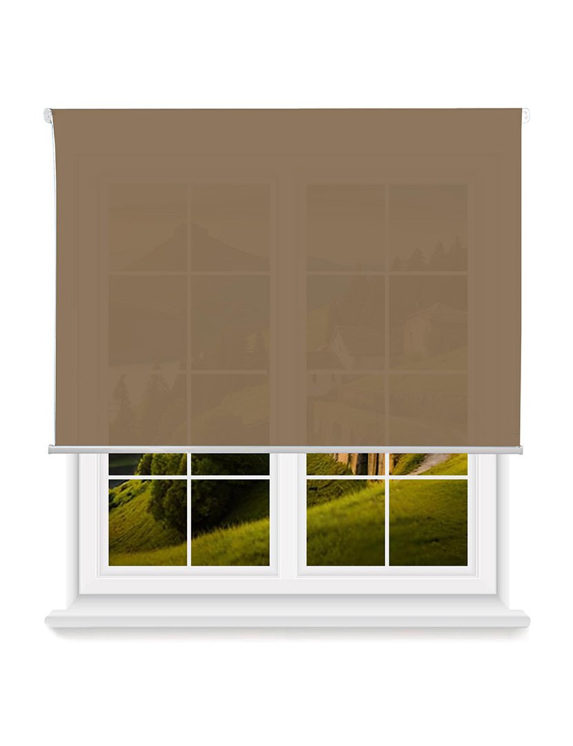 Estore de enrolar Translúcido Castanho Claro