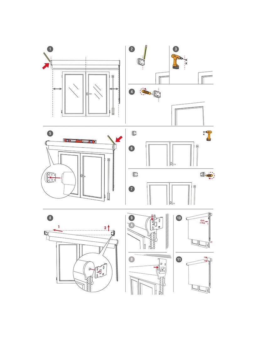 Estore de enrolar Opaca Creme