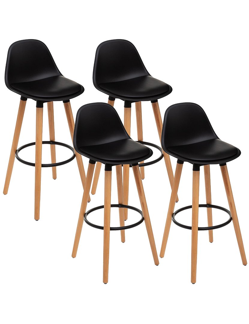 4 Assentos de bar pretas "Maxon"