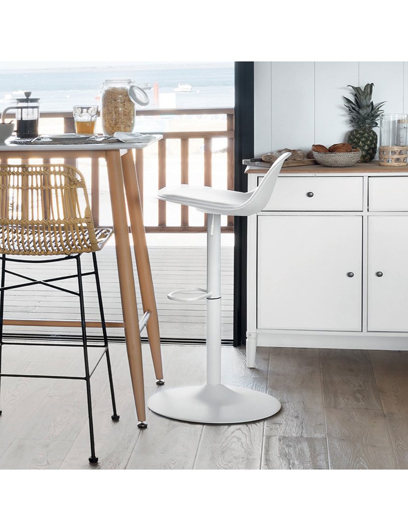 Conjunto de 2 Assentos de bar Brancas