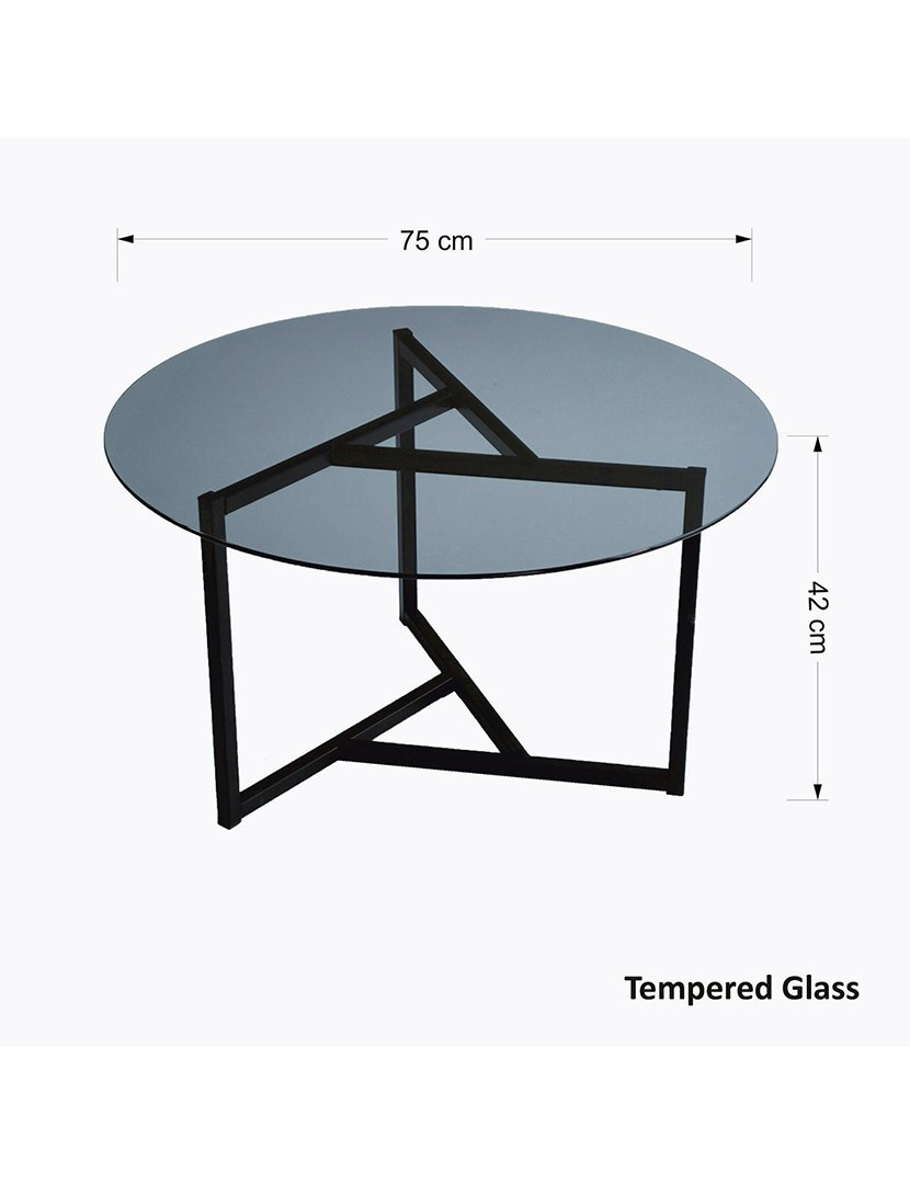 Mesa de centro redonda metálica