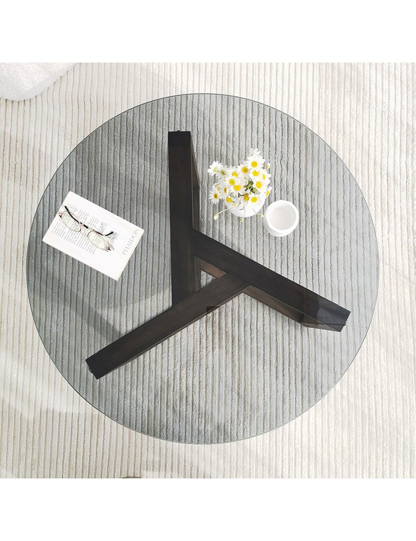 Mesa de centro em vidro Smoke