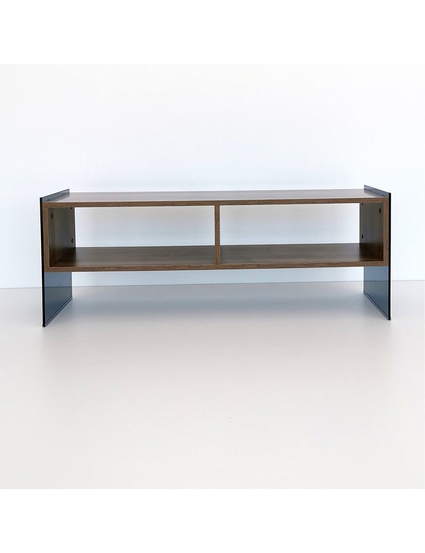 Móvel de TV em melamina Nogueira