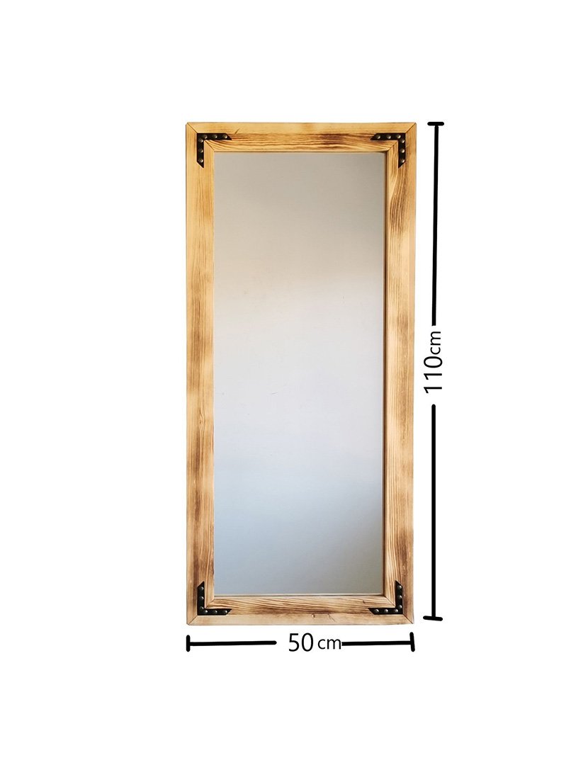 Espelho madeira maciça de pinho Nogueira