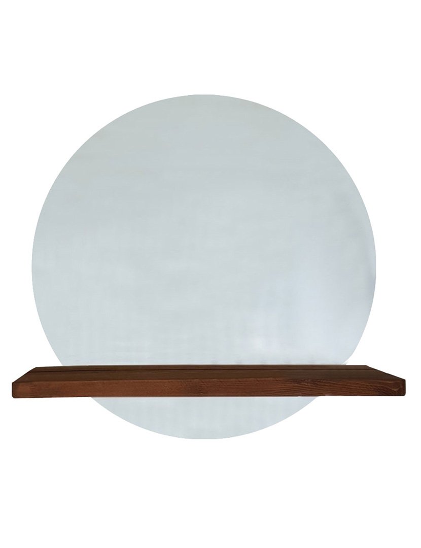 Espelho madeira maciça de pinho Nogueira