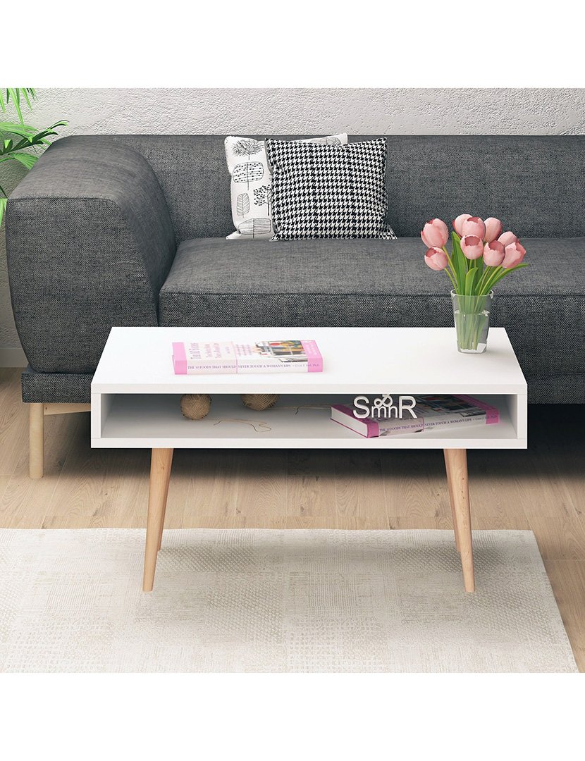 Mesa de centro em melamina Branca