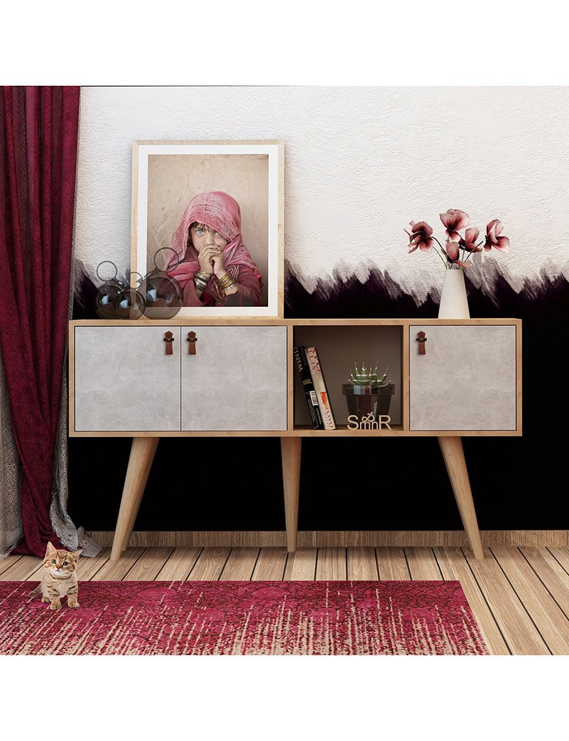 Mesa de consola Carvalho Branco