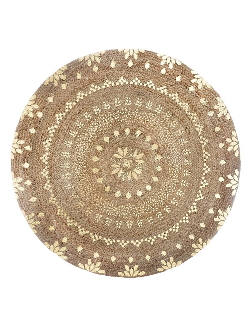 Tapete de juta dourado brilhante