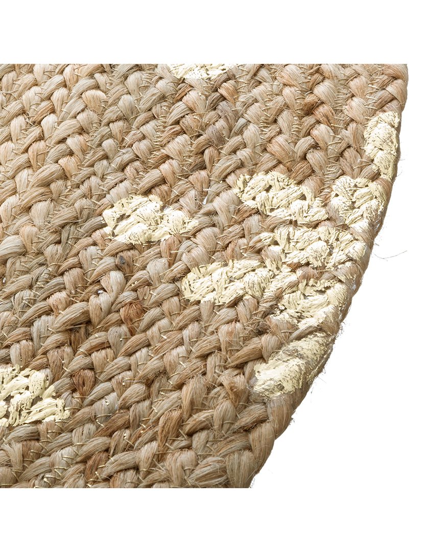 Tapete de juta dourado brilhante