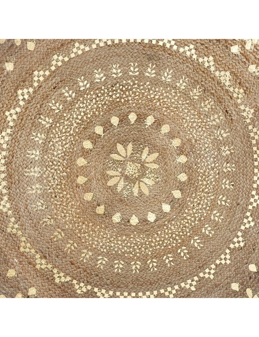 Tapete de juta dourado brilhante