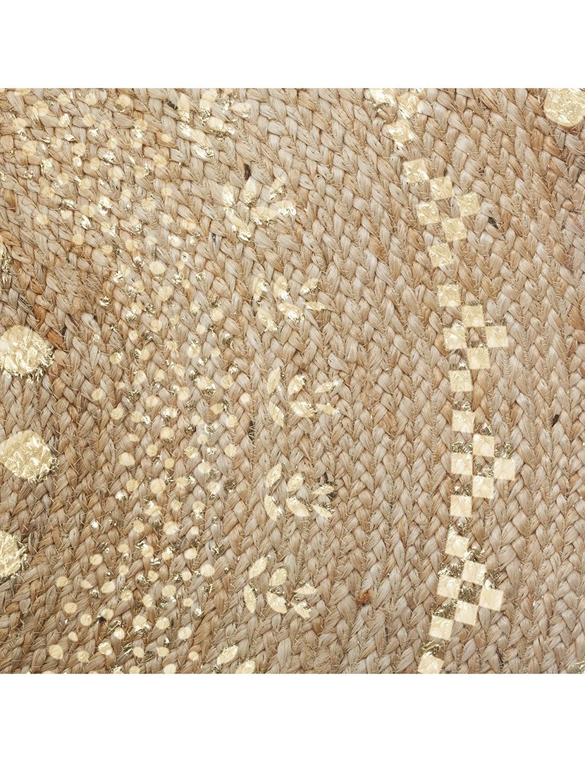 Tapete de juta dourado brilhante
