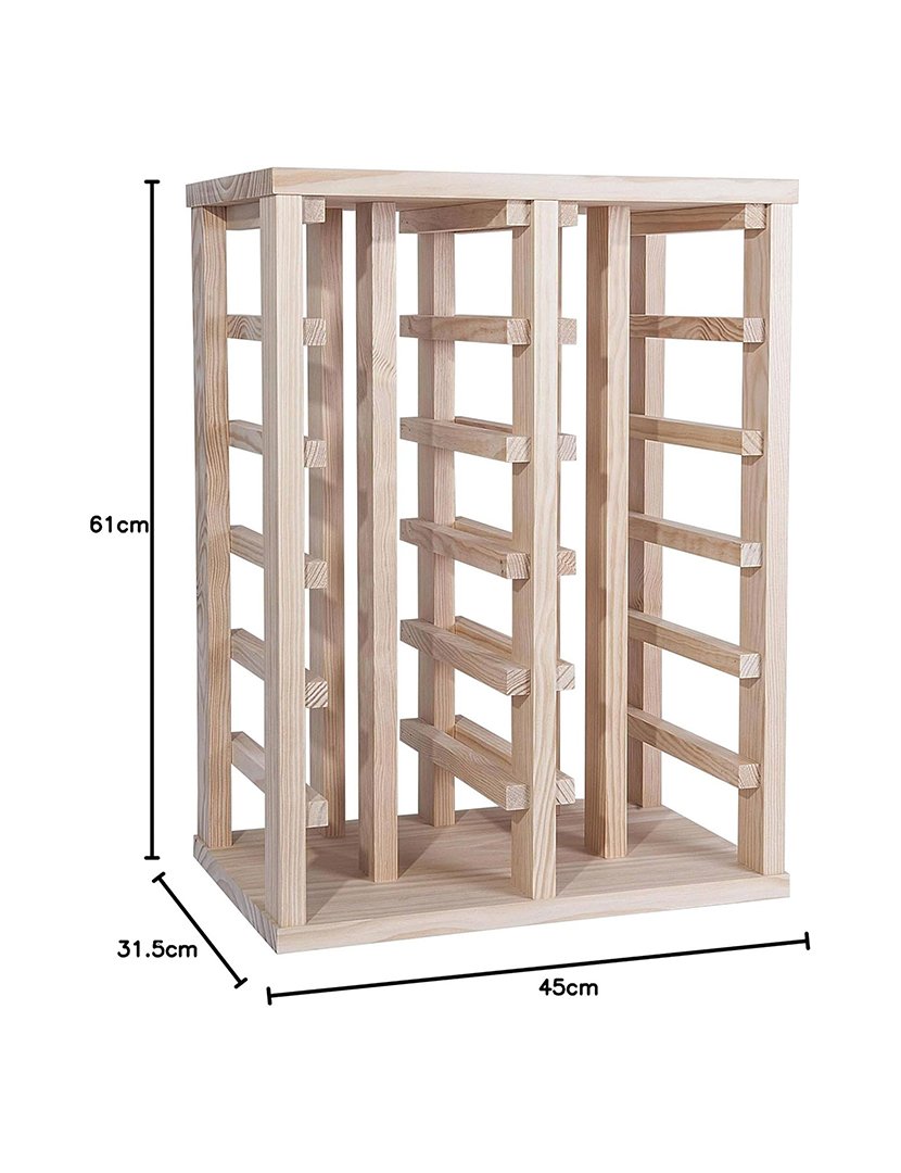 Adega de madeira 24 prateleiras