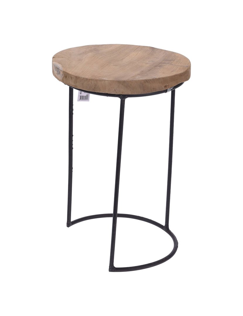 Conjunto de 3 mesas laterais redondas