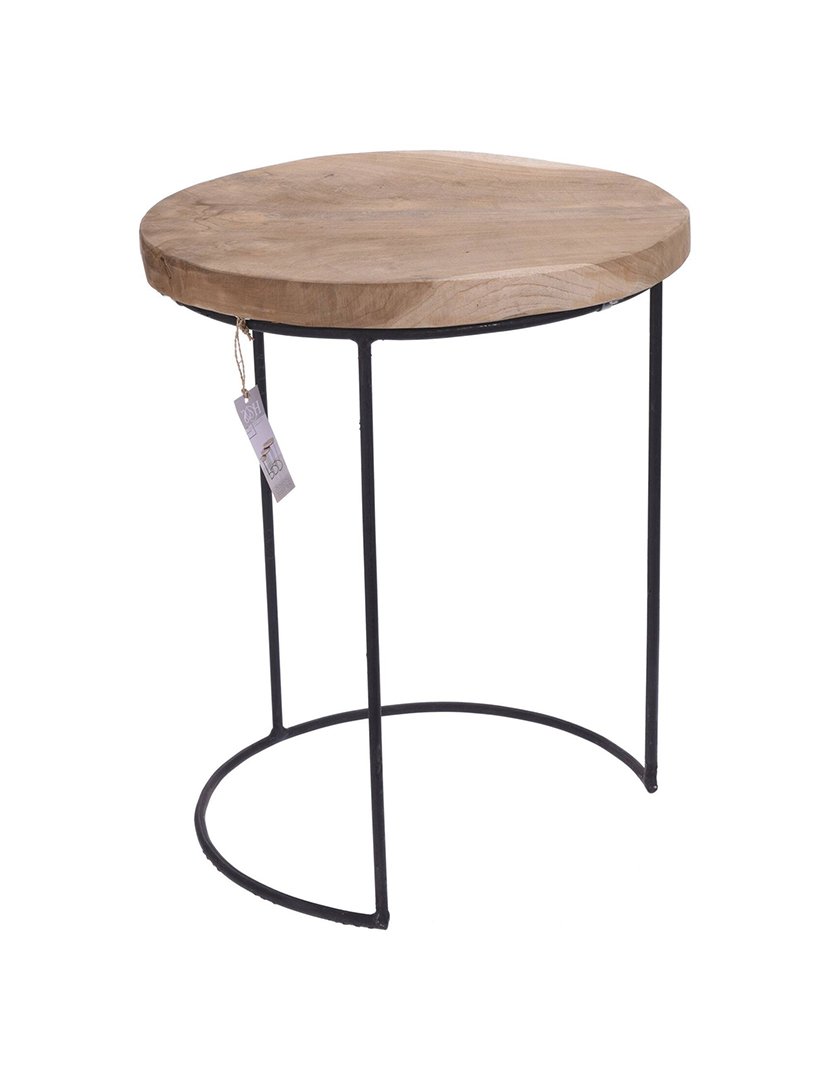 Conjunto de 3 mesas laterais redondas