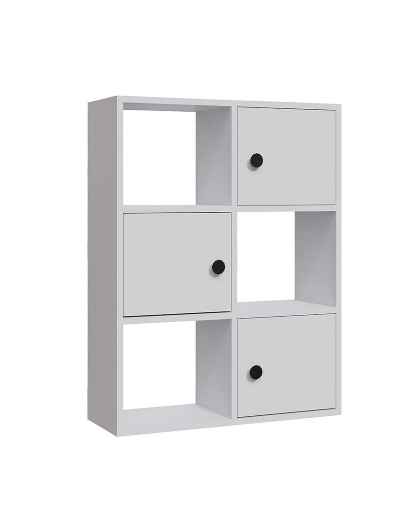 Estante de livros em melamina Branca