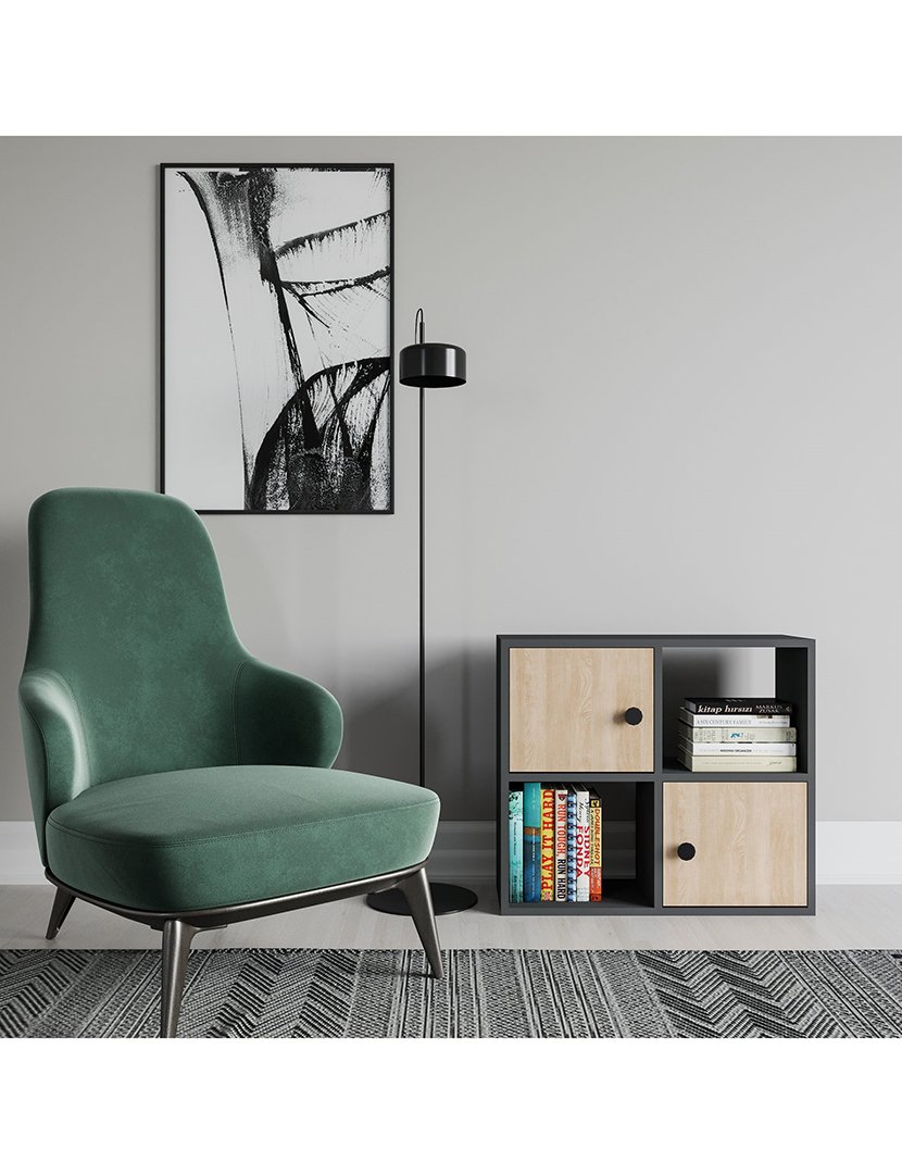 Estante em melamina Antracite