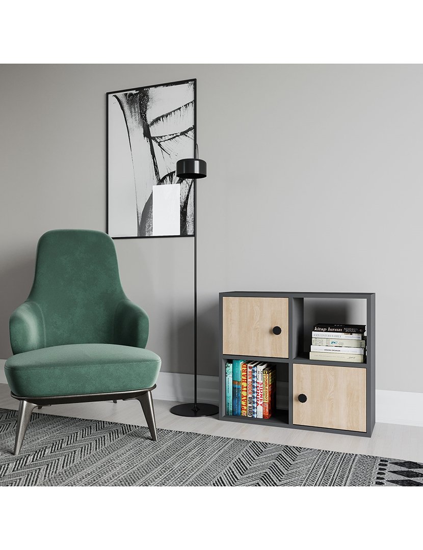 Estante em melamina Antracite