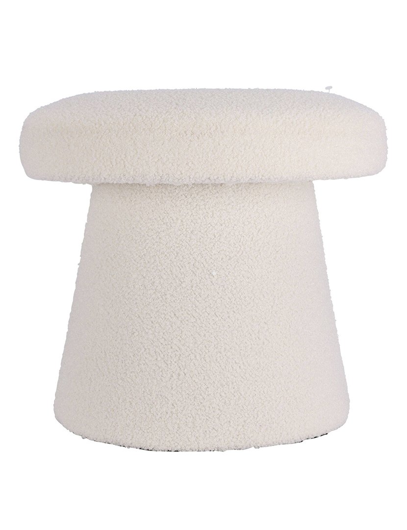 Banco formato de cogumelo Branco