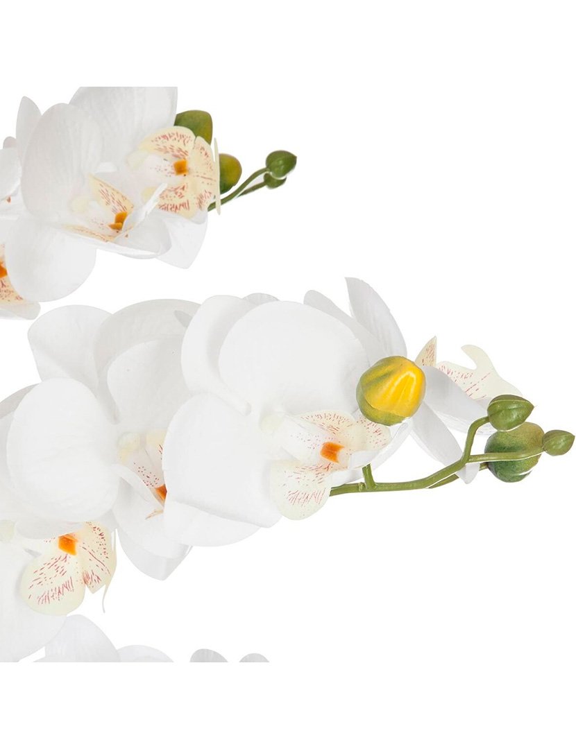 Vaso de cerâmica Orquídea Branca