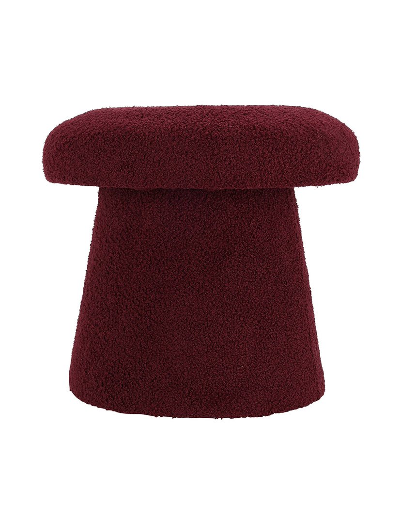 Banco de seda 'Teddy' Bordô 