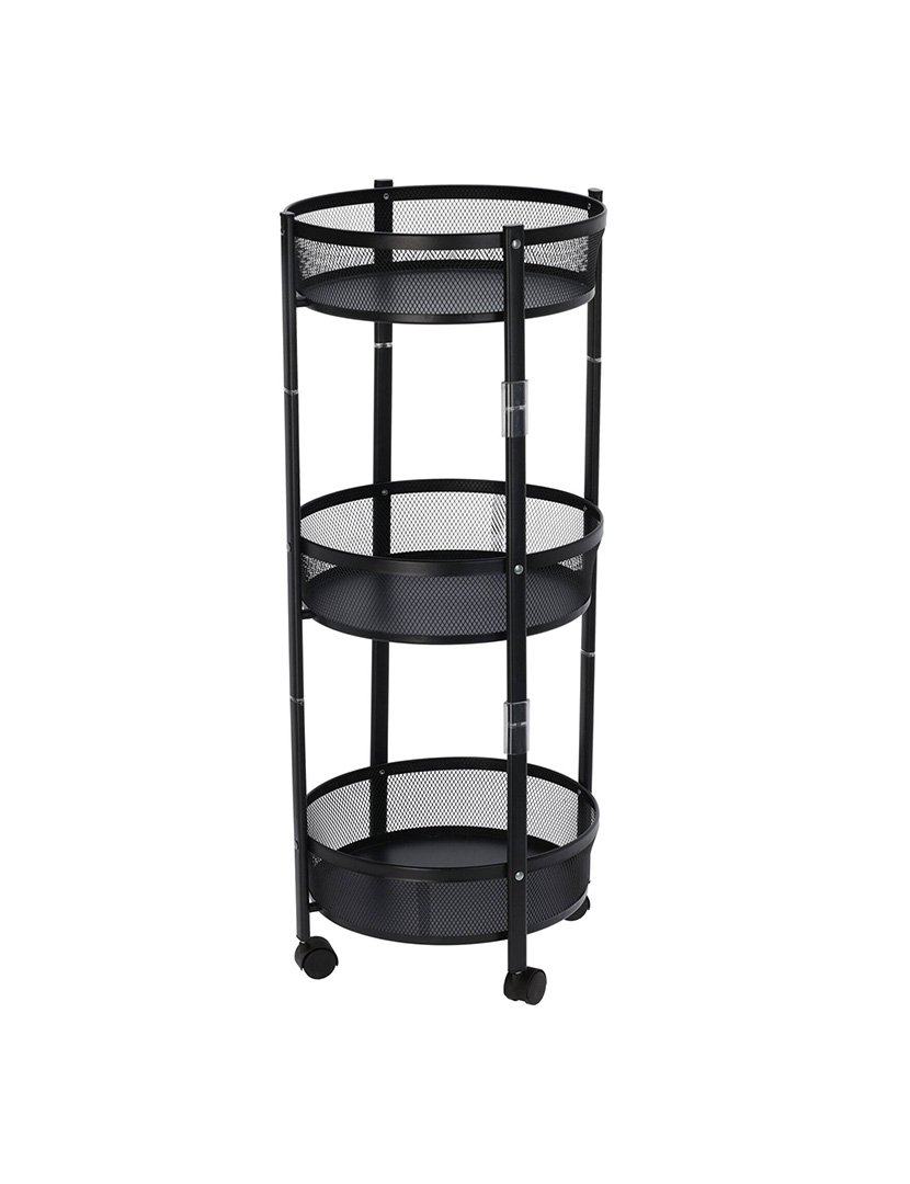 Carrinho de cozinha dobrável com rodas