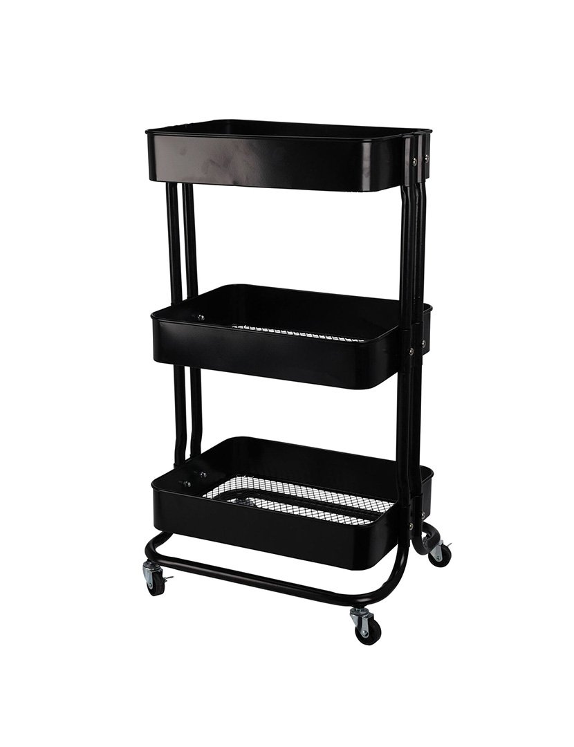 Carrinho de cozinha em ferro Preto