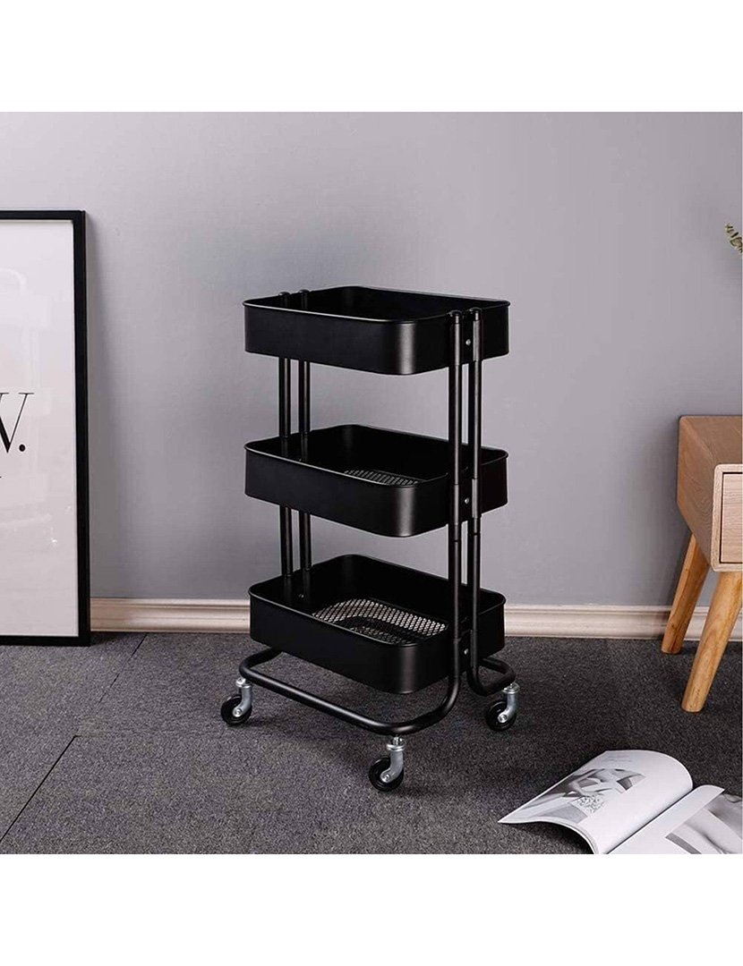 Carrinho de cozinha em ferro Preto